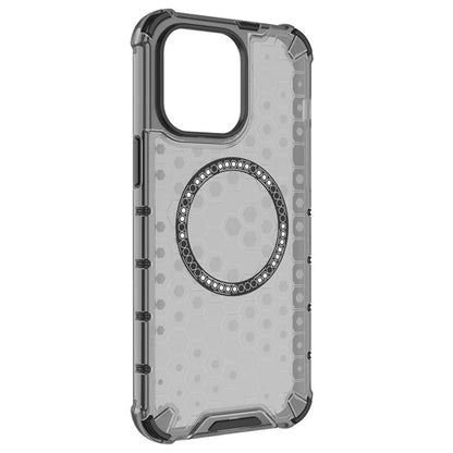 MagSafe-deksel for Apple iPhone 14 Pro, Techsuit, HoneyComb Shield, hvit