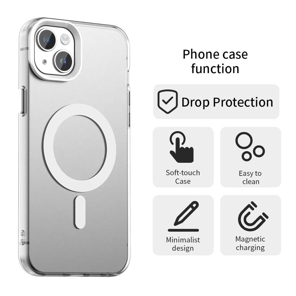 MagSafe-deksel for Apple iPhone 14, Techsuit, CandyCase, hvit