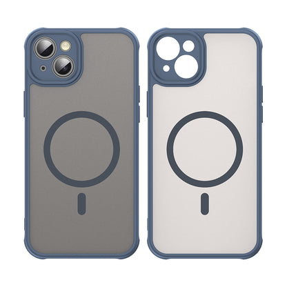 MagSafe-deksel for Apple iPhone 14, Techsuit, HaloFrost II, Marineblå