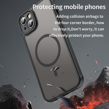 MagSafe-deksel for Apple iPhone 14, Techsuit, HaloFrost II, svart
