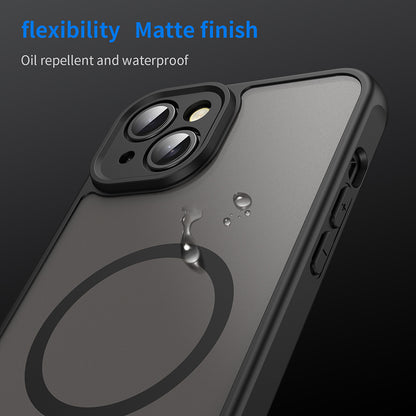 MagSafe-deksel for Apple iPhone 14, Techsuit, HaloFrost II, svart
