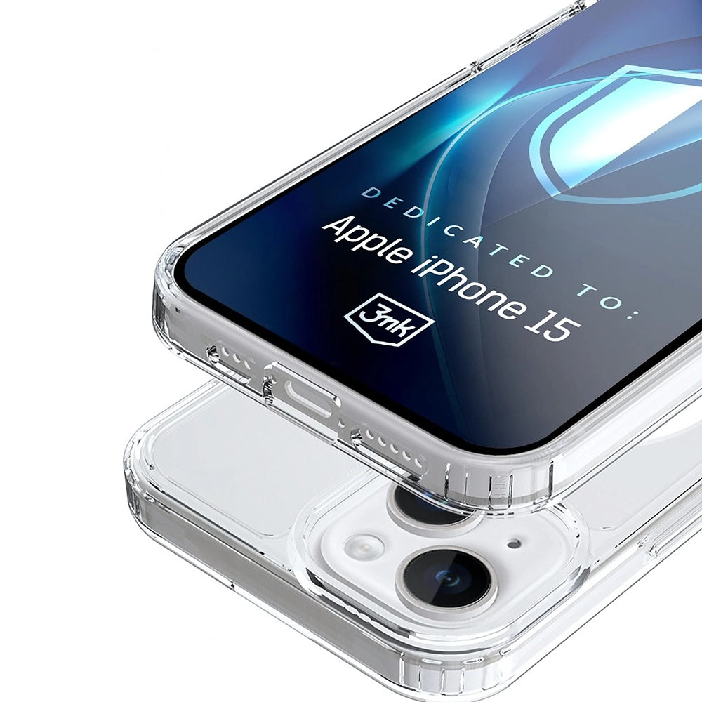 MagSafe-deksel for Apple iPhone 15, 3MK, Armor MagCase, Transparent