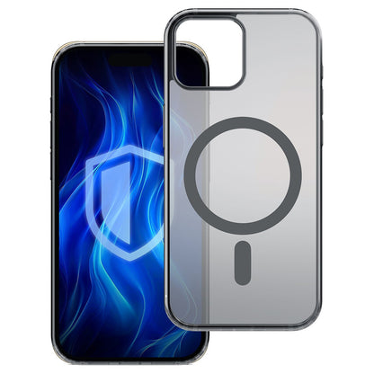 MagSafe-deksel for Apple iPhone 15, 3MK, Frosty MagCase, Satinert svart