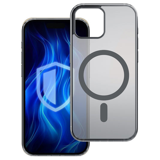 MagSafe-deksel for Apple iPhone 15, 3MK, Frosty MagCase, Satinert svart
