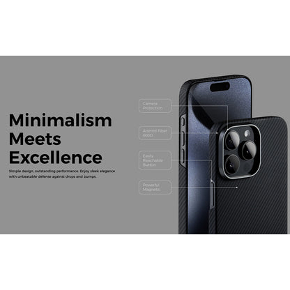 MagSafe-deksel for Apple iPhone 15, Edizard, Air, Svart