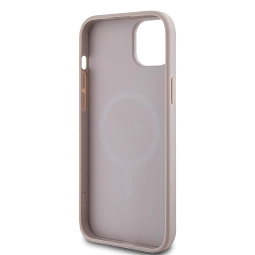 MagSafe-deksel for Apple iPhone 15, Guess, 4G Collection, Rosa