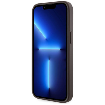 MagSafe deksel for Apple iPhone 15, Guess, Cardslot 4G Stripes, Brun