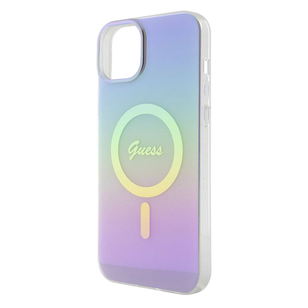 MagSafe-deksel for Apple iPhone 15, Guess, IML Iridescent, Lilla