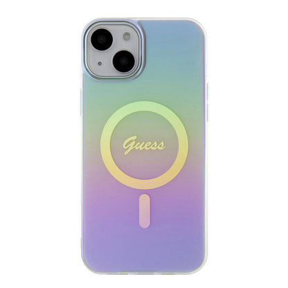 MagSafe-deksel for Apple iPhone 15, Guess, IML Iridescent, Lilla