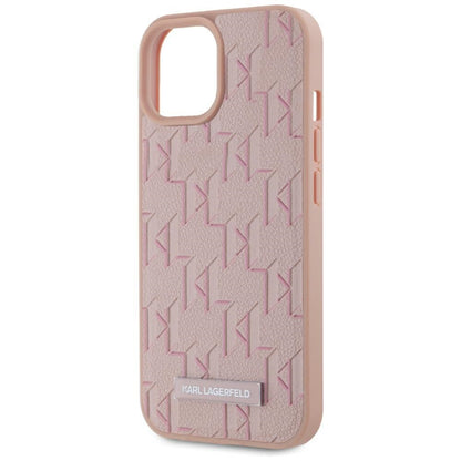 MagSafe-deksel for Apple iPhone 15, Karl Lagerfeld, Hot Stamp, Rosa