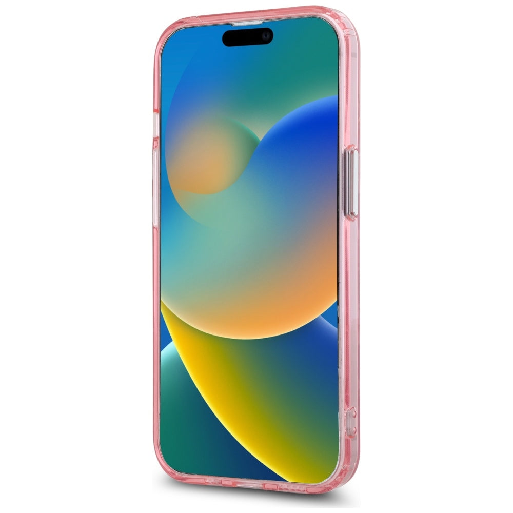 MagSafe-deksel for Apple iPhone 15, Karl Lagerfeld, IML Monogram Karl & Choupette's Heads, Rosa