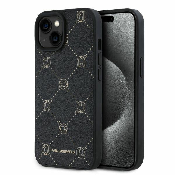 MagSafe-deksel for Apple iPhone 15, Karl Lagerfeld, Karl's Head, Svart