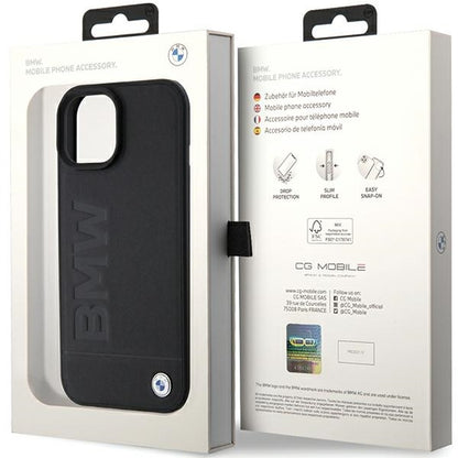 MagSafe-deksel for Apple iPhone 15 Plus, BMW, Natural Hot Stamp, Svart
