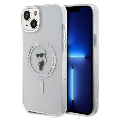 MagSafe-deksel for Apple iPhone 15 Plus, Karl Lagerfeld, IML Ikonik Karl, Gjennomsiktig