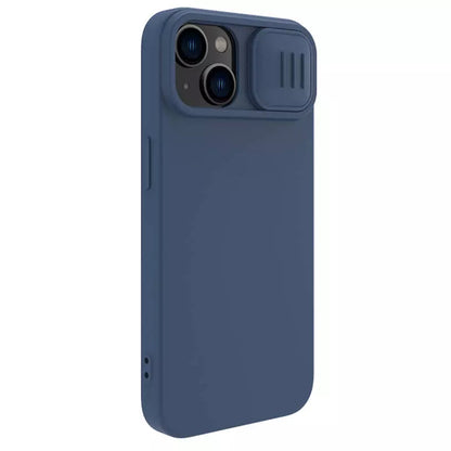 MagSafe-deksel for Apple iPhone 15 Plus, Nillkin, CamShield Silky, Blå
