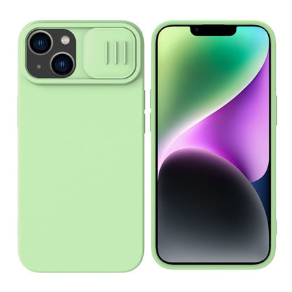 MagSafe-deksel for Apple iPhone 15 Plus, Nillkin, CamShield Silky, Lys grønn