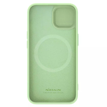 MagSafe-deksel for Apple iPhone 15 Plus, Nillkin, CamShield Silky, Lys grønn