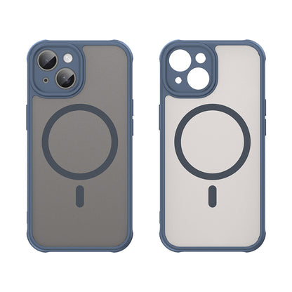 MagSafe-deksel for Apple iPhone 15 Plus, Techsuit, HaloFrost II, Marineblå
