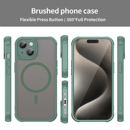 MagSafe-deksel for Apple iPhone 15 Plus, Techsuit, HaloFrost II, Grønn