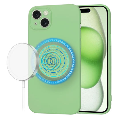 MagSafe-deksel for Apple iPhone 15 Plus, Techsuit, SoftFlex, Lys grønn
