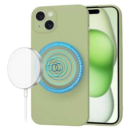 MagSafe-deksel for Apple iPhone 15 Plus, Techsuit, SoftFlex, Matcha