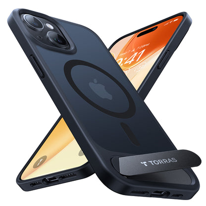 MagSafe-deksel for Apple iPhone 15 Plus, Torras, Pstand, Svart