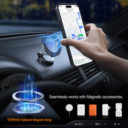 MagSafe-deksel for Apple iPhone 15 Plus, Torras, Pstand, Svart