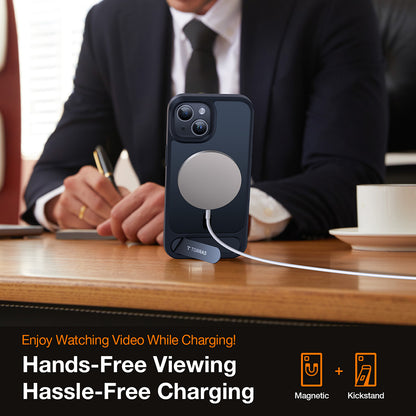 MagSafe-deksel for Apple iPhone 15 Plus, Torras, Pstand, Svart