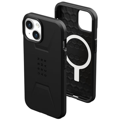 MagSafe-deksel for Apple iPhone 15 Plus, Urban Armor Gear, Civilian, svart