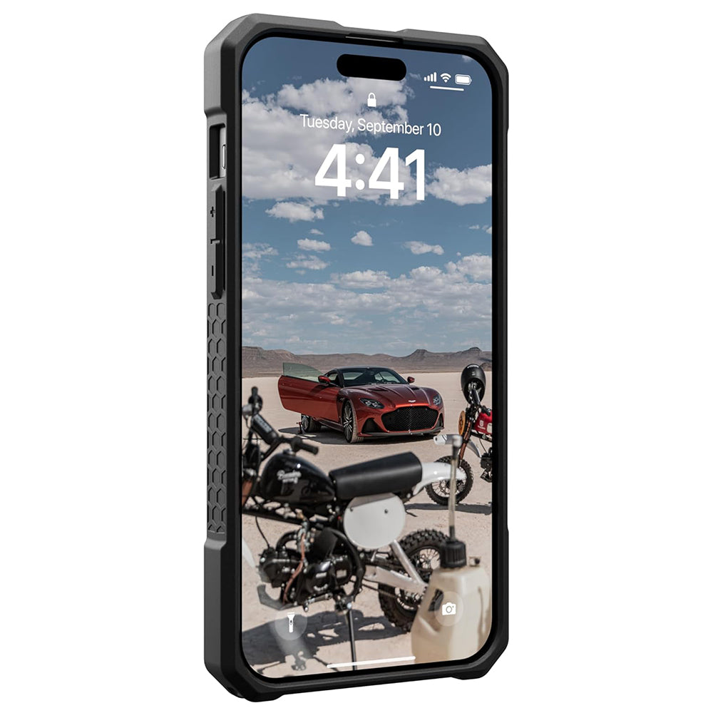 MagSafe-deksel for Apple iPhone 15 Plus, Urban Armor Gear, Monarch Pro Carbon, svart