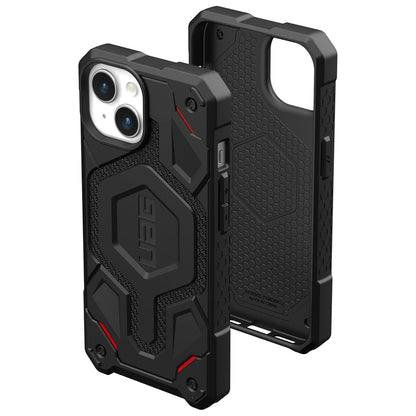 MagSafe-deksel for Apple iPhone 15 Plus, Urban Armor Gear, Monarch Pro Kevlar, svart
