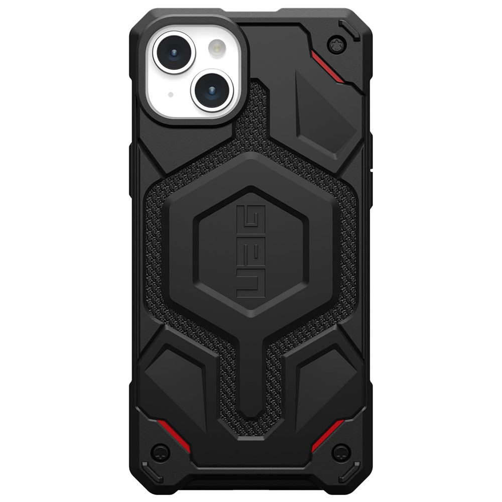 MagSafe-deksel for Apple iPhone 15 Plus, Urban Armor Gear, Monarch Pro Kevlar, svart