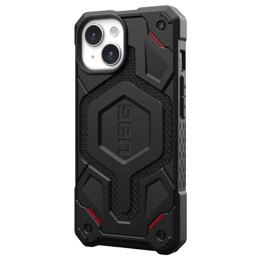 MagSafe-deksel for Apple iPhone 15 Plus, Urban Armor Gear, Monarch Pro Kevlar, svart