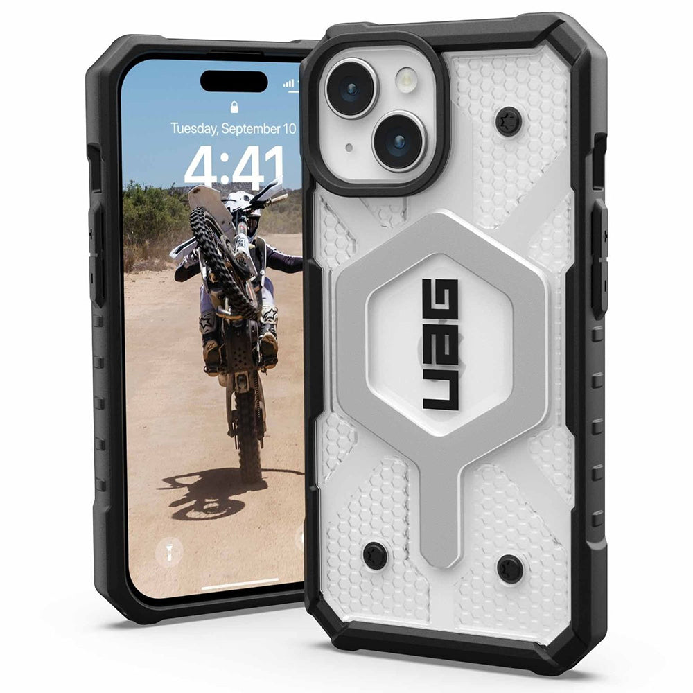 MagSafe-deksel for Apple iPhone 15 Plus, Urban Armor Gear, Pathfinder, Transparent