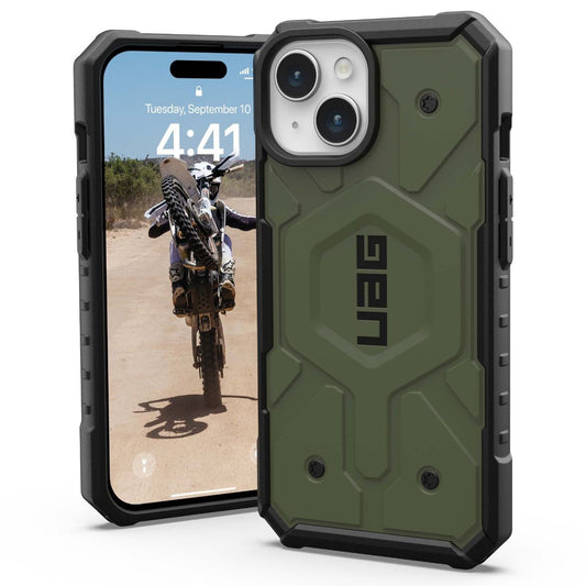 MagSafe-deksel for Apple iPhone 15 Plus, Urban Armor Gear, Pathfinder, Grønn
