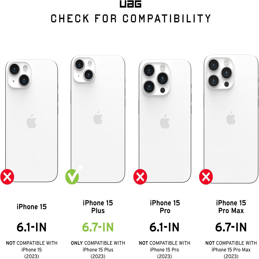 MagSafe-deksel for Apple iPhone 15 Plus, Urban Armor Gear, Pathfinder, Grønn