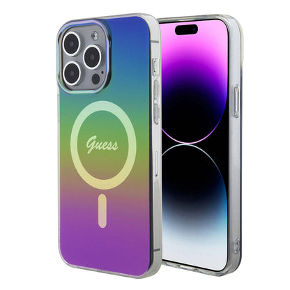 MagSafe-deksel for Apple iPhone 15 Pro, Guess, IML Iridescent, Flerfarget