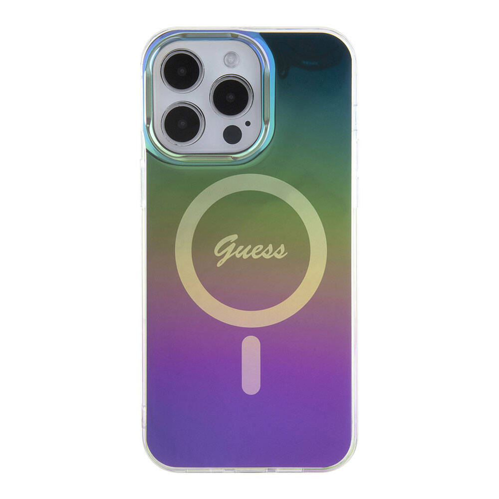 MagSafe-deksel for Apple iPhone 15 Pro, Guess, IML Iridescent, Flerfarget