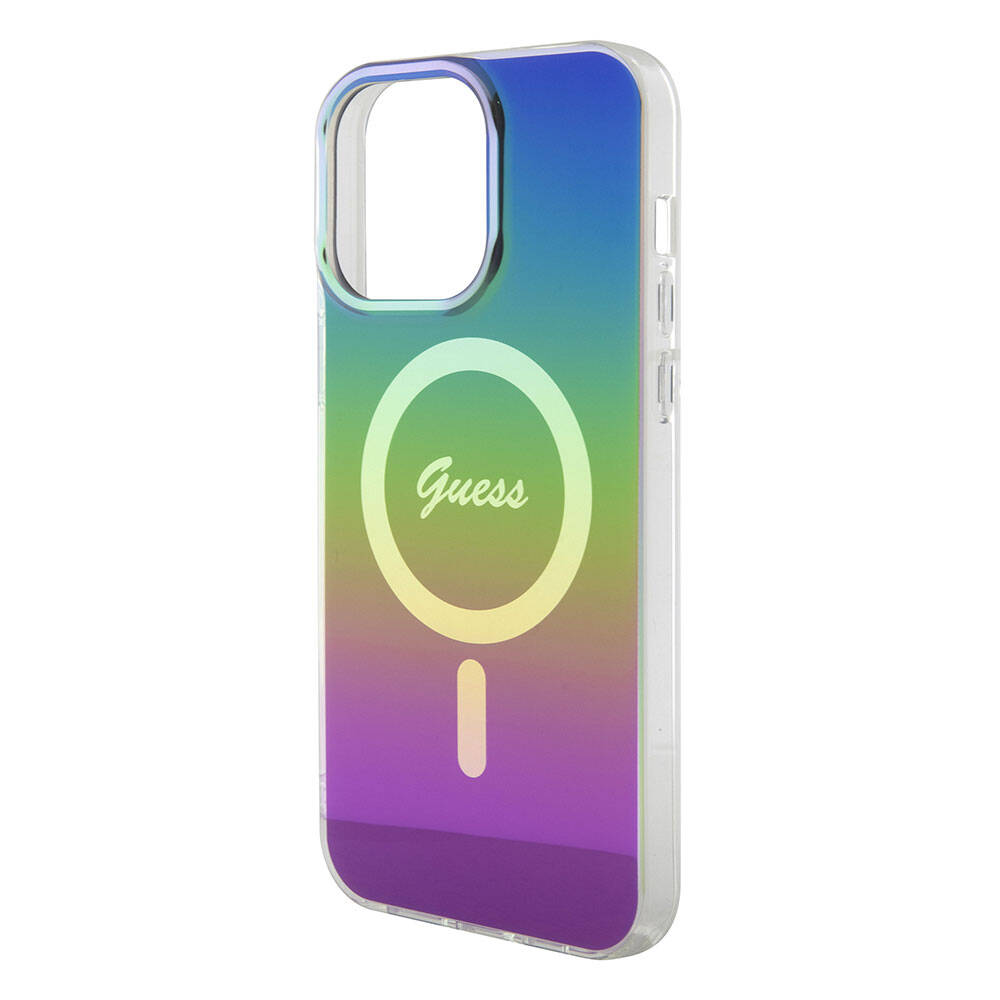 MagSafe-deksel for Apple iPhone 15 Pro, Guess, IML Iridescent, Flerfarget