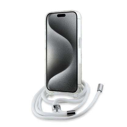 MagSafe-deksel for Apple iPhone 15 Pro, Karl Lagerfeld, IML Crossbody Karl's Head, Gjennomsiktig