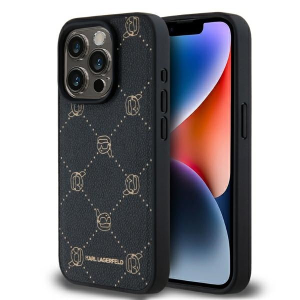 MagSafe-deksel for Apple iPhone 15 Pro, Karl Lagerfeld, Karl's Head, Svart