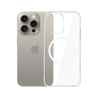 MagSafe-deksel for Apple iPhone 15 Pro Max, 3MK, Clear MagCase, Gjennomsiktig