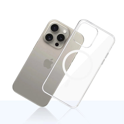 MagSafe-deksel for Apple iPhone 15 Pro Max, 3MK, Clear MagCase, Gjennomsiktig