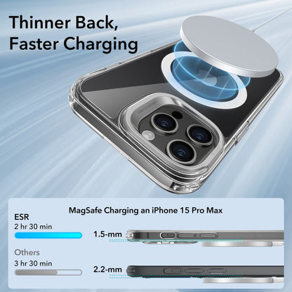 MagSafe-deksel for Apple iPhone 15 Pro Max, ESR, Classic Hybrid Kickstand, Transparent
