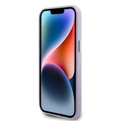 MagSafe-deksel for Apple iPhone 15 Pro Max, Guess, Glitter Full Wrapped, Lilla GUHCP15XPGMCSL