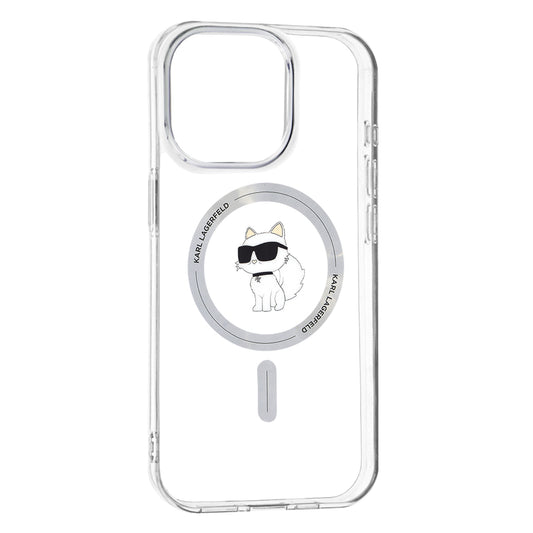 MagSafe-deksel for Apple iPhone 15 Pro Max, Karl Lagerfeld, IML Choupette, Gjennomsiktig