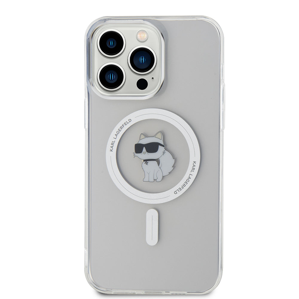MagSafe-deksel for Apple iPhone 15 Pro Max, Karl Lagerfeld, IML Choupette, Gjennomsiktig