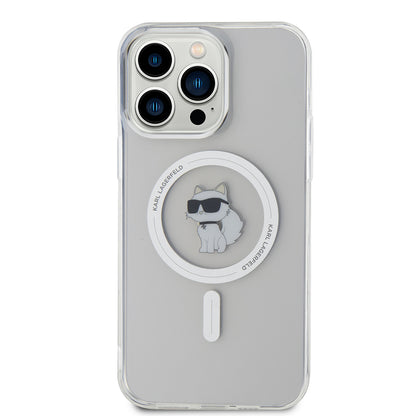 MagSafe-deksel for Apple iPhone 15 Pro Max, Karl Lagerfeld, IML Choupette, Gjennomsiktig