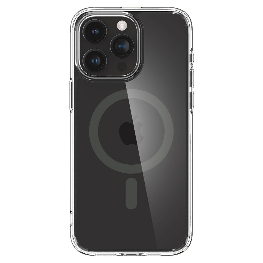 MagSafe-deksel for Apple iPhone 15 Pro Max, Spigen, Ultra Hybrid Carbon, Gjennomsiktig