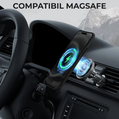 MagSafe-deksel for Apple iPhone 15 Pro Max, Techsuit, Aramidfiber, Svart
